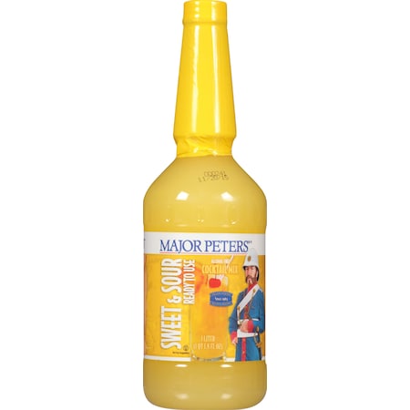 Major Peters Major Peters' Ready To Use Plastic Sweet N Sour Mix 33.8 oz., PK12 FGBVMJP03